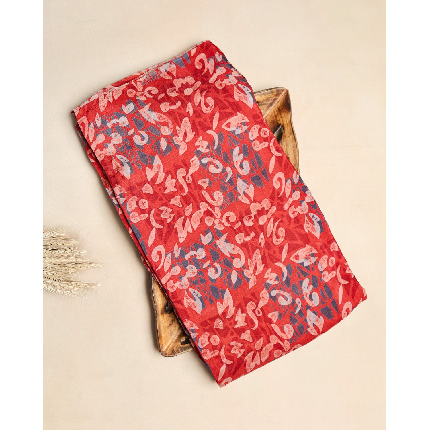 SILK AJRAKH PRINTED FABRIC