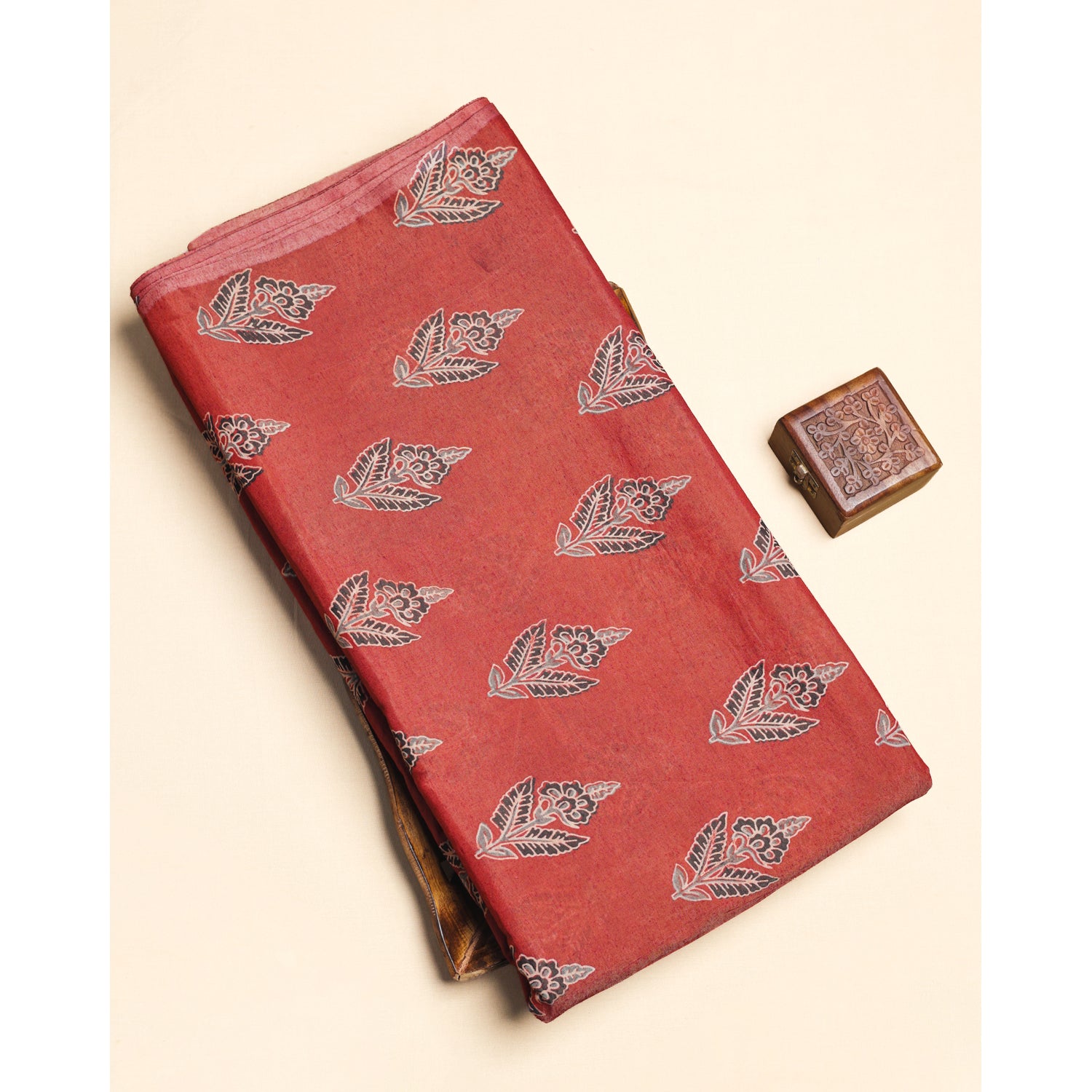 CREPE AJRAKH PRINTED FABRIC