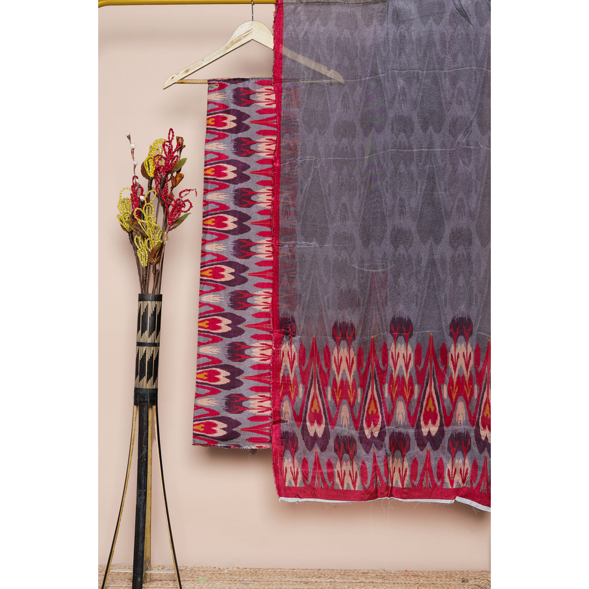 COTTON SILK IKAT 2 PIECE SET