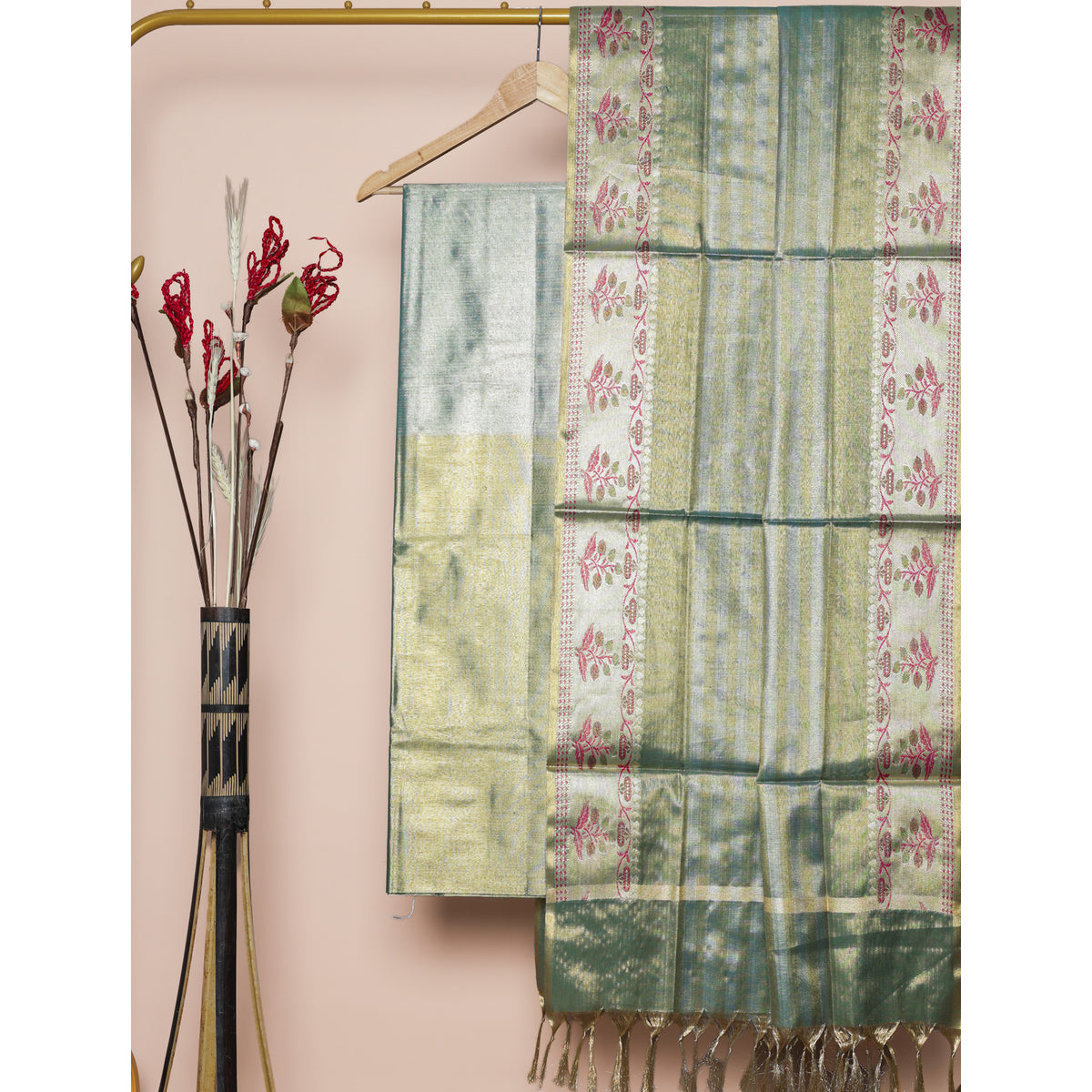 BANARASI TISSUE SILK 2 PIECE SET