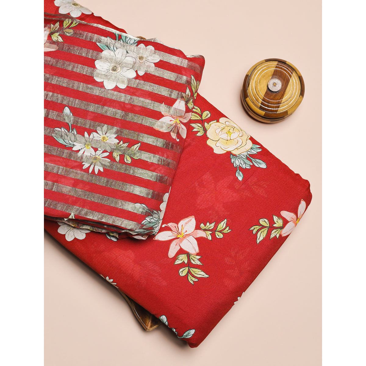 PURE MUL CHANDERI LUREX & PRINTED FABRICS