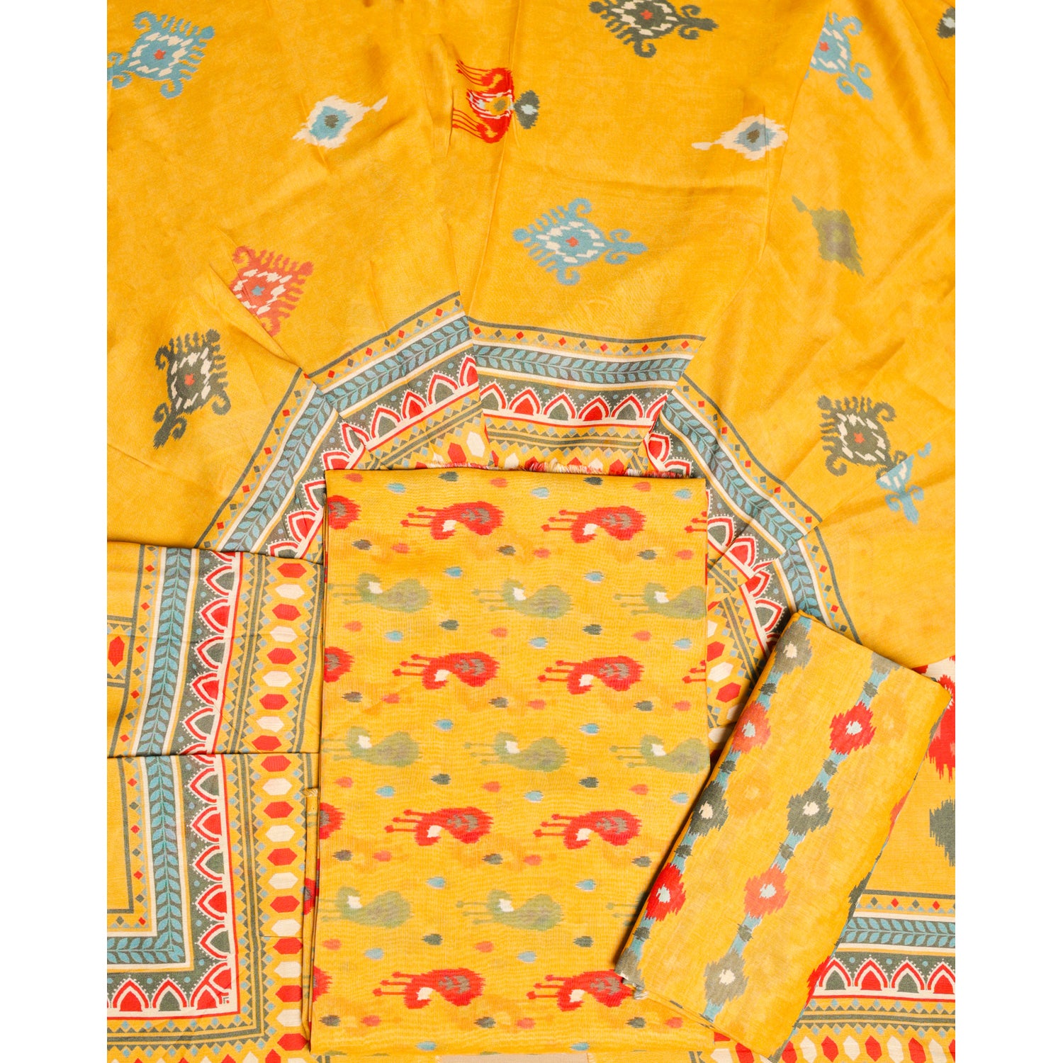 COTTON SILK SUIT SET
