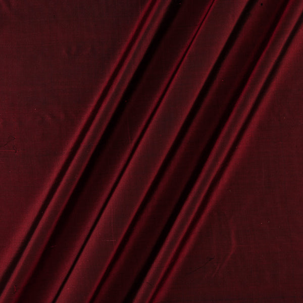Pure Plain Silk Dark Maroon Colour Fabric