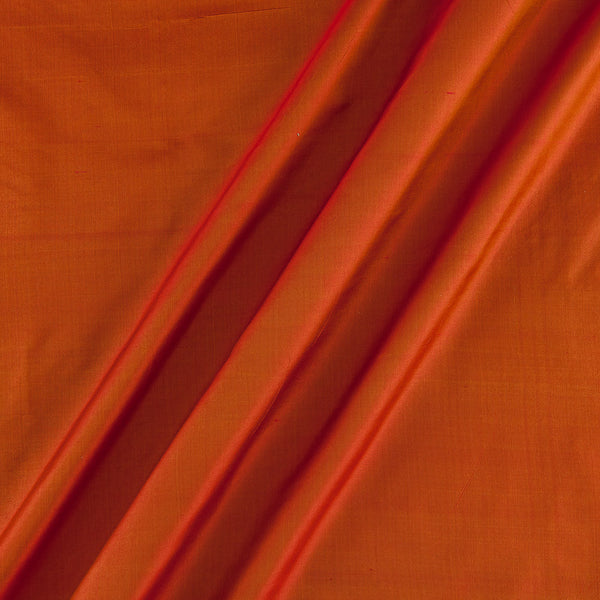 Pure Plain Silk Orange X Pink Cross Tone Fabric