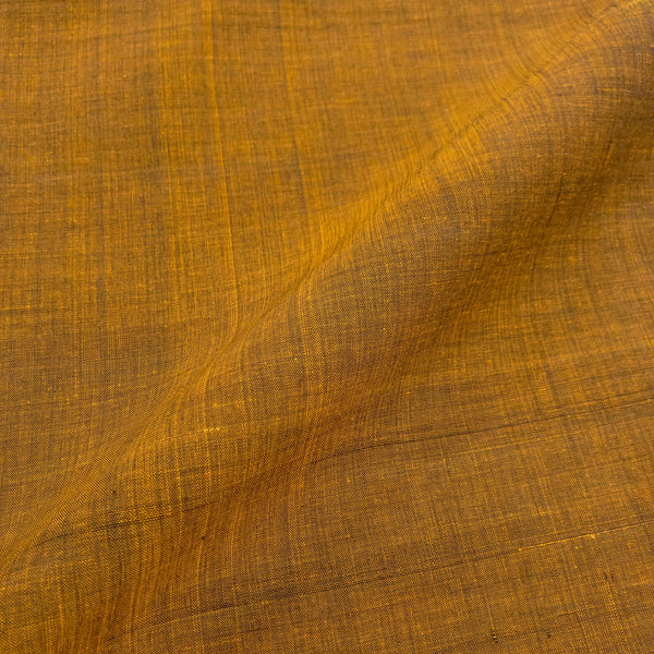 Mangalgiri Washed Cotton Mustard Colour 42 inches Width Fabric