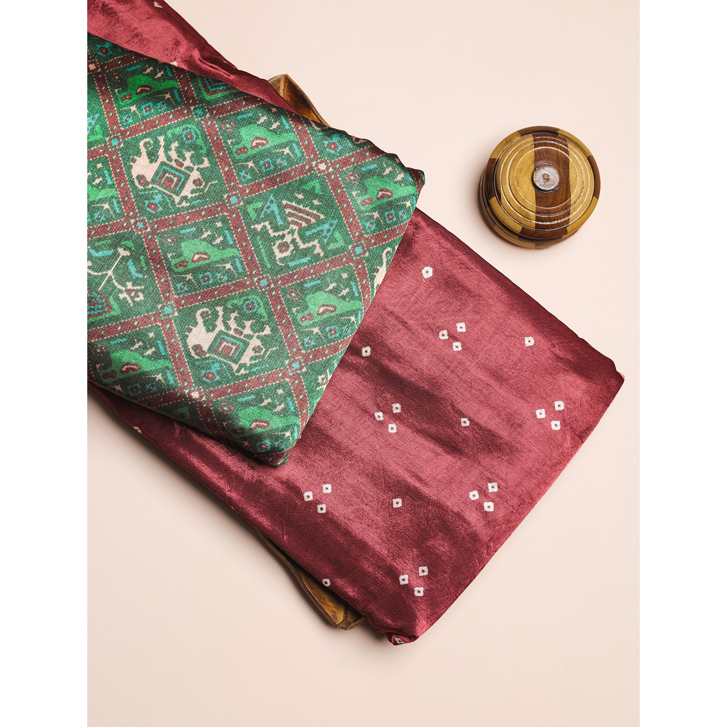 PURE MASHRU GAJJI SILK PRINTED MIX & MATCH