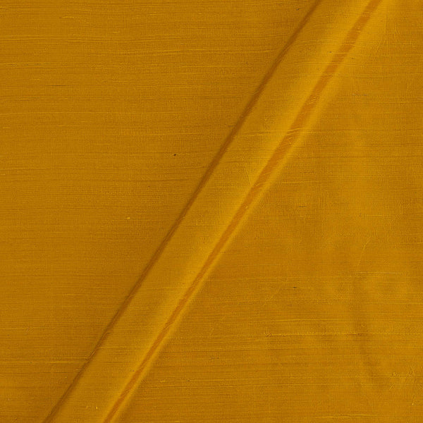 95 gm Pure Handloom Raw Silk Mustard Colour 43 Inches Width Fabric freeshipping - SourceItRight