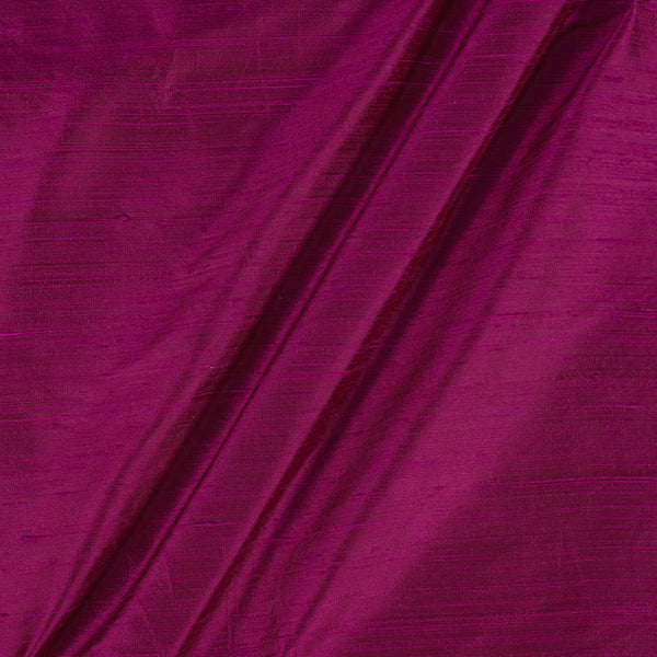 95 gm Pure Handloom Raw Silk Hot Pink X Red Cross Tone Fabric 1071CH
