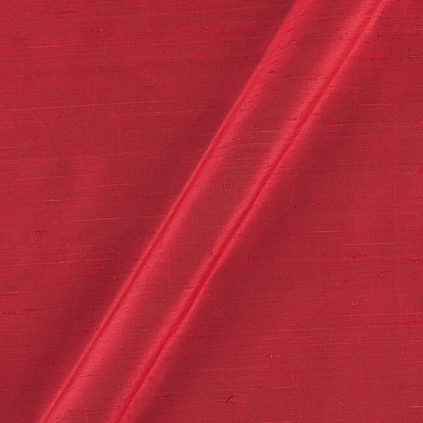 95 gm Pure Handloom Raw Silk Cherry Red Colour 43 Inches Width Fabric freeshipping - SourceItRight