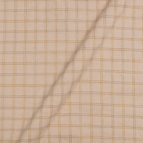 Cotton Dyeable Zari Big Checks 46 Inches Width Fabric freeshipping - SourceItRight