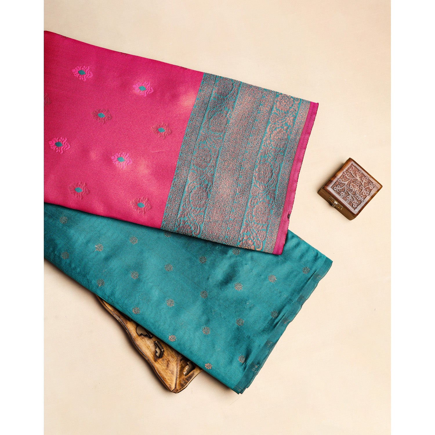 SEMI SILK ZARI WOVEN FABRICS