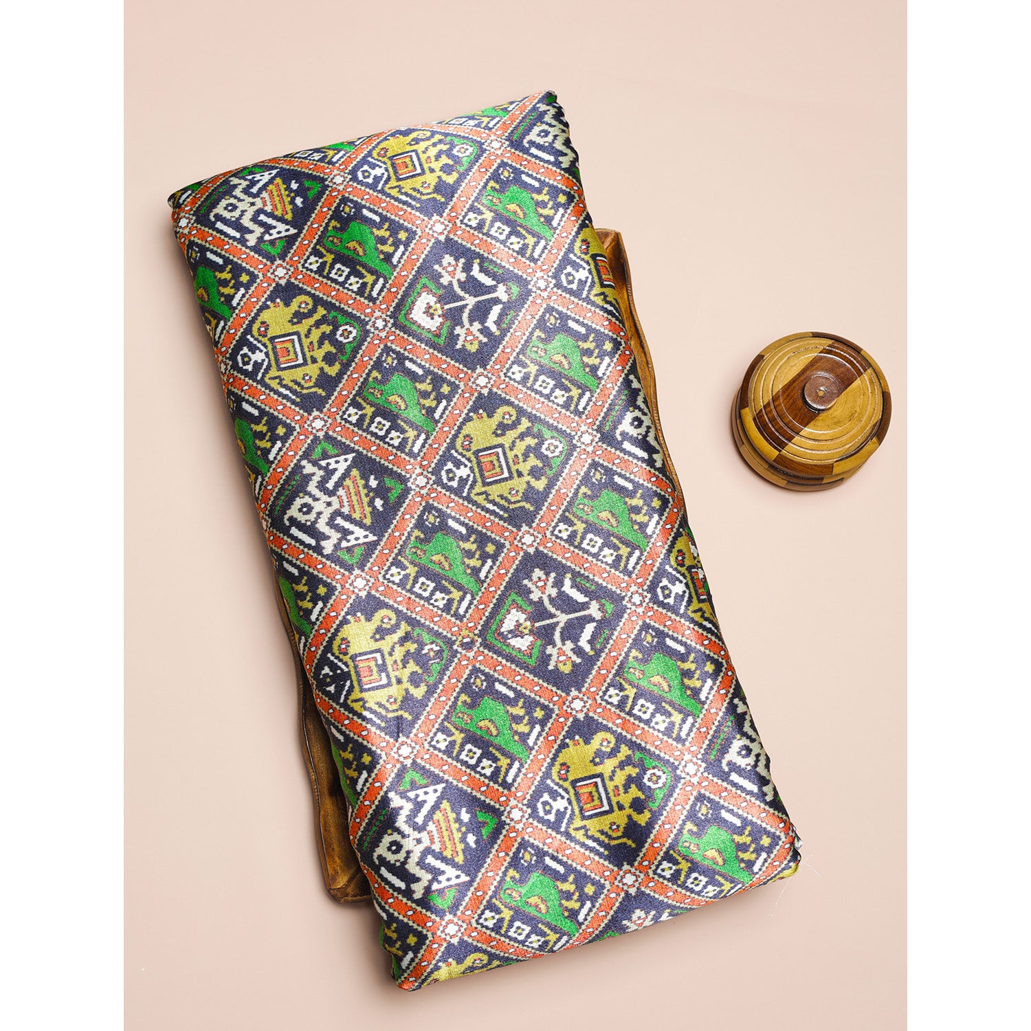 PURE MASHRU GAJJI SILK PRINTED FABRIC