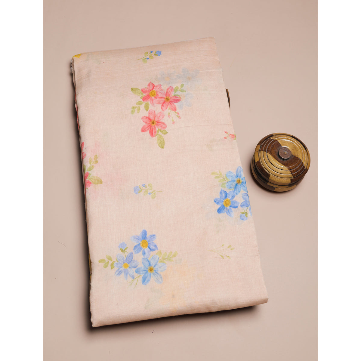 MUL CHANDERI PRINTED FABRIC