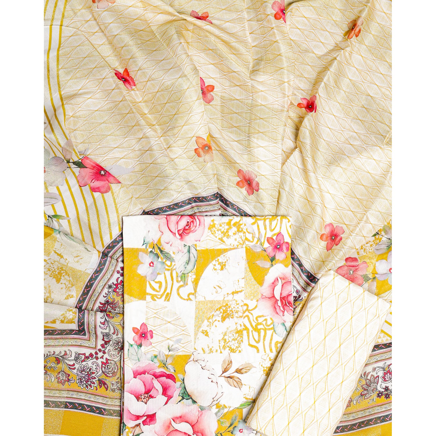 COTTON SILK SUIT SET