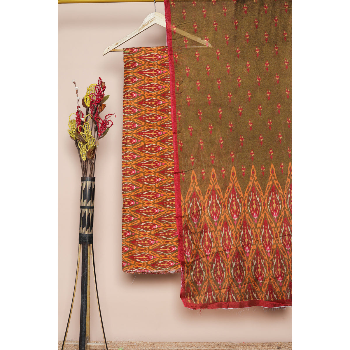 COTTON SILK IKAT 2 PIECE SET