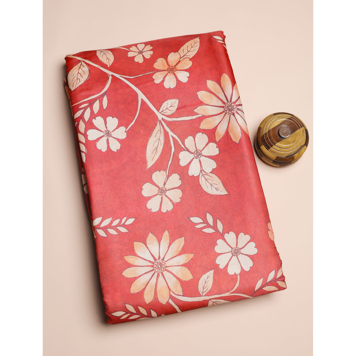 SEMI TUSSAR PRINTED FABRIC