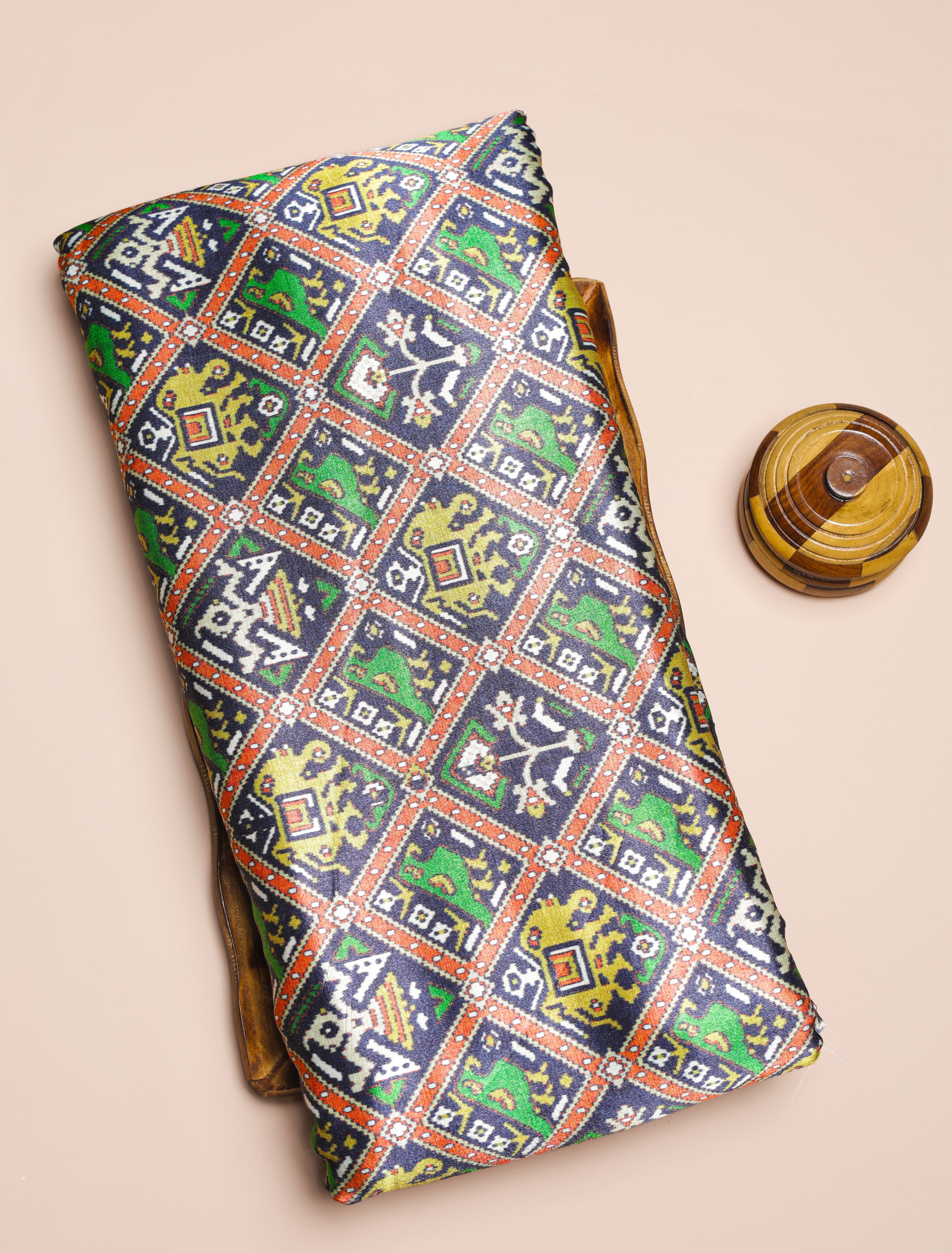 PURE MASHRU GAJJI SILK PRINTED FABRIC