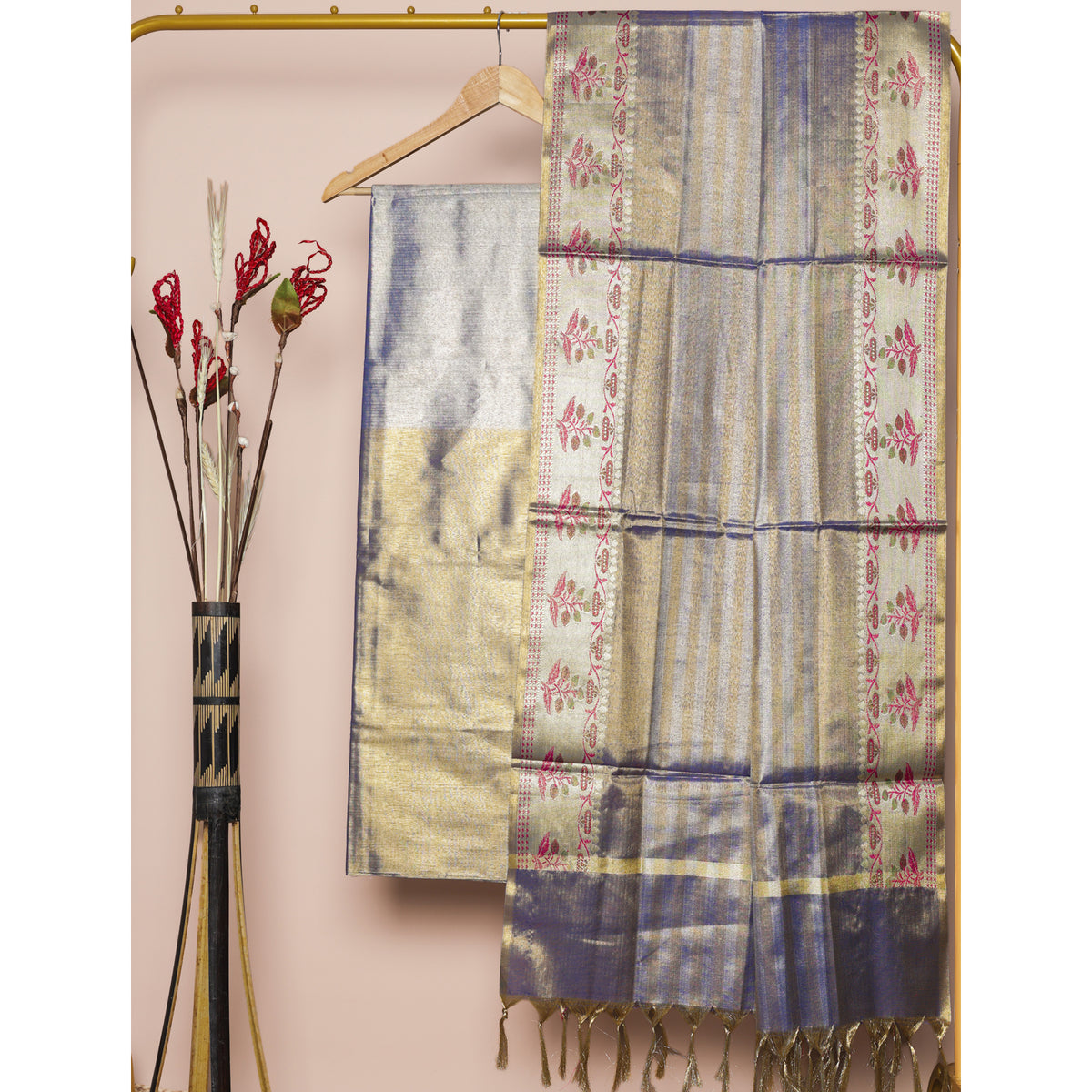 BANARASI TISSUE SILK 2 PIECE SET