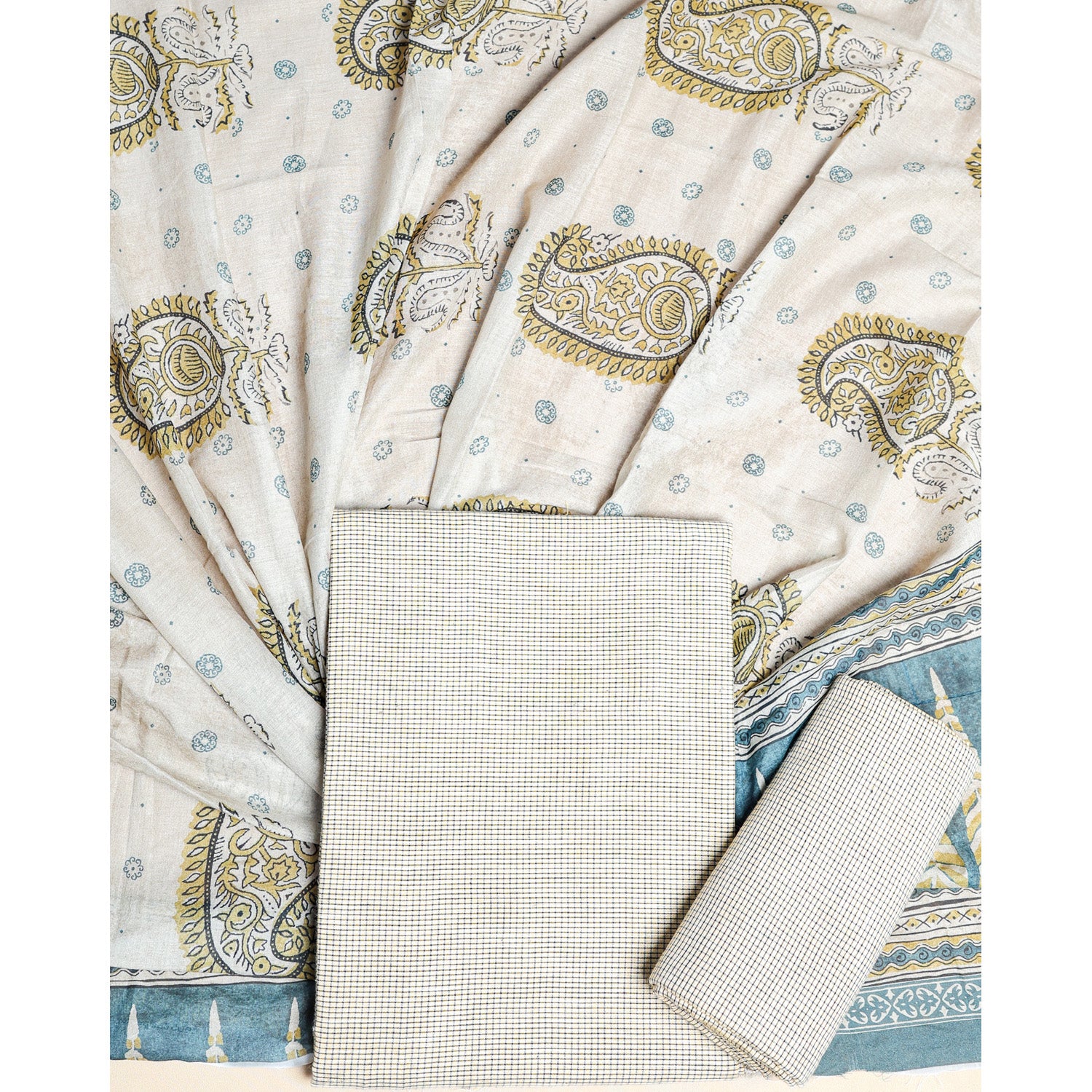 PURE COTTON HANDLOOM SUIT SET