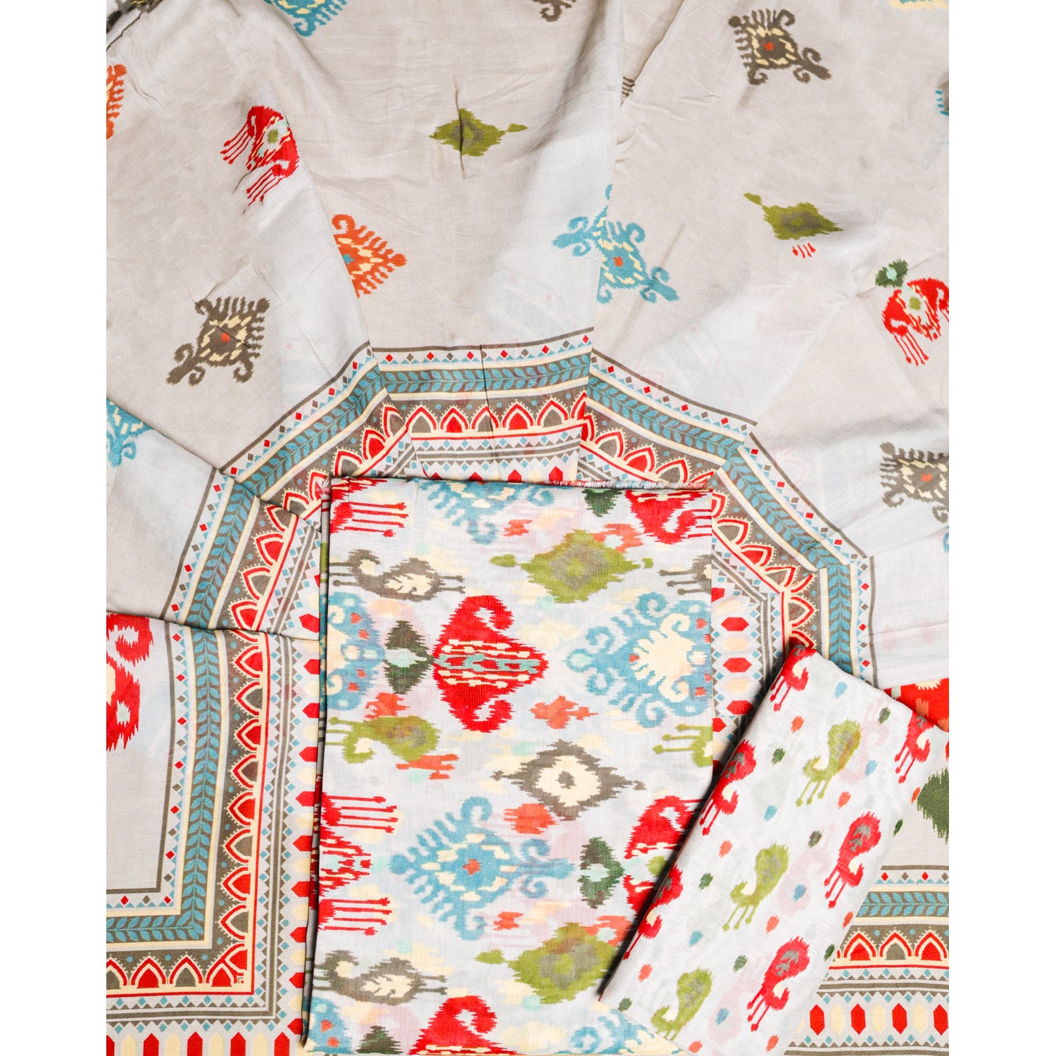 COTTON SILK SUIT SET