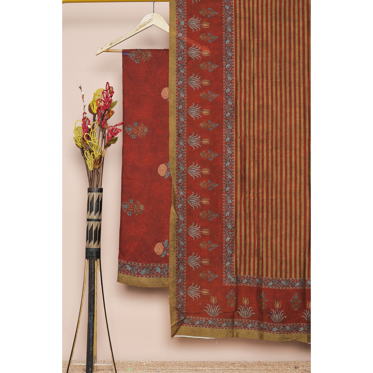 MOGRA CHANDERI 2 PIECE SET