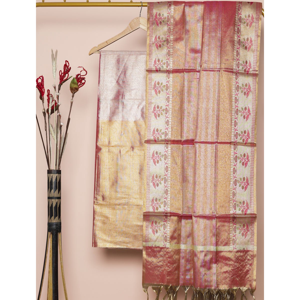 BANARASI TISSUE SILK 2 PIECE SET