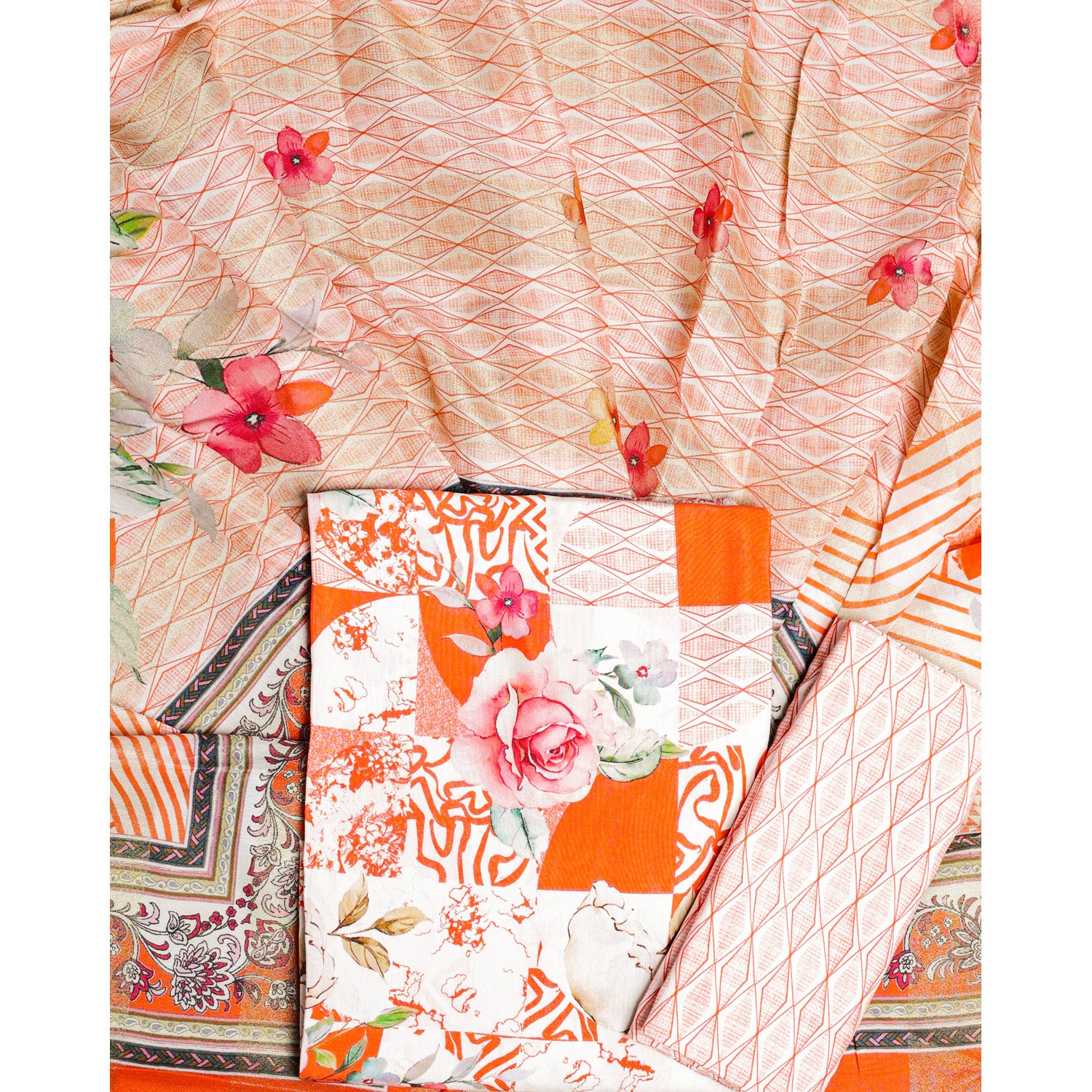 COTTON SILK SUIT SET