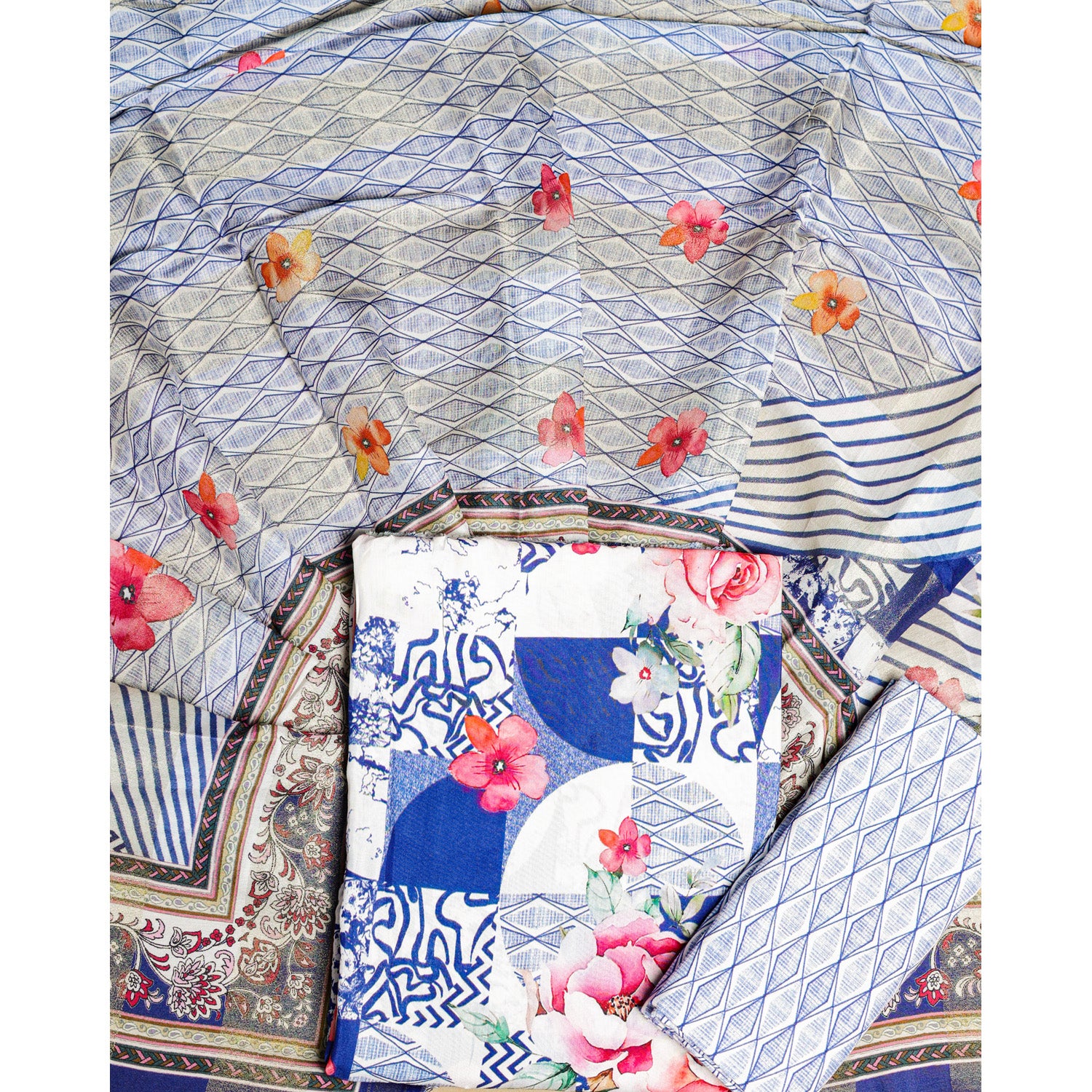 COTTON SILK SUIT SET