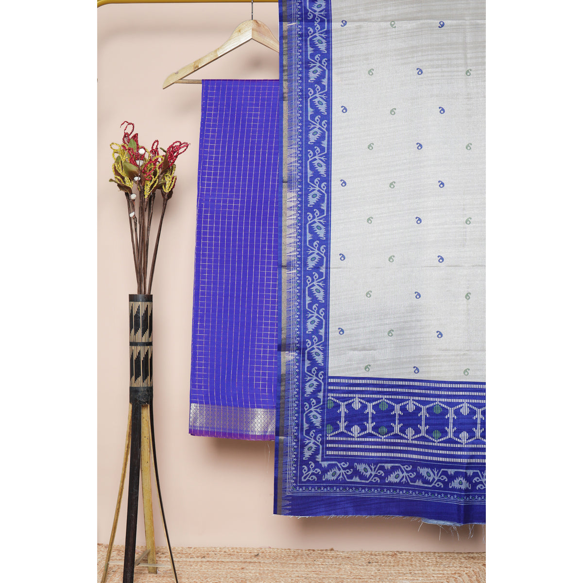 PURE BANARASI CHANDERI 2 PIECE SET