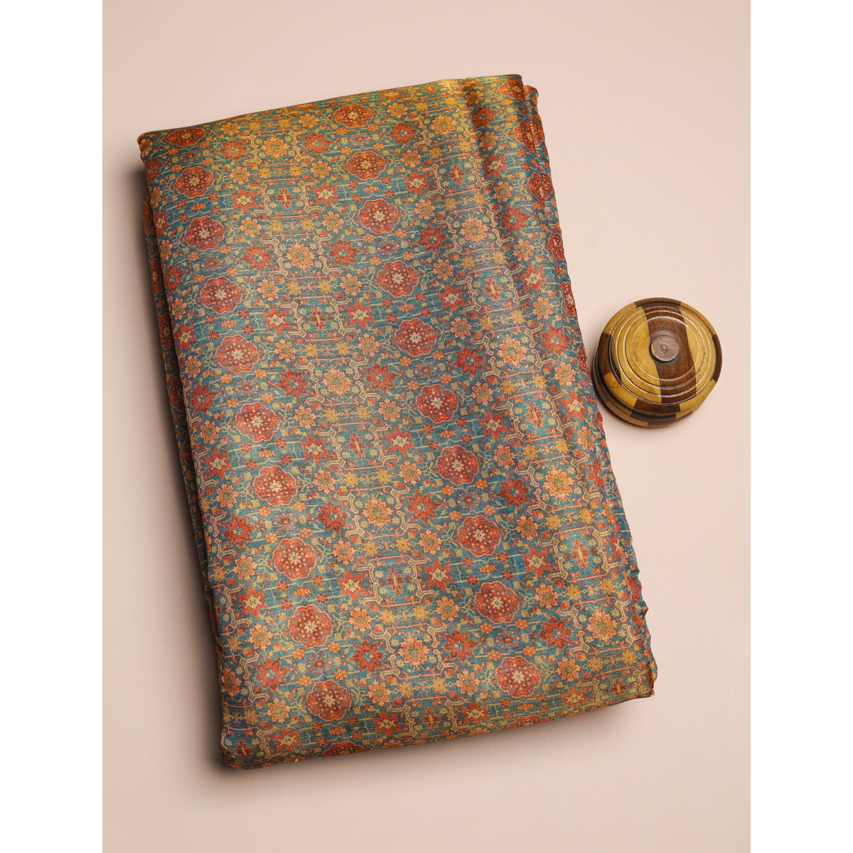 SEMI TUSSAR PRINTED FABRIC