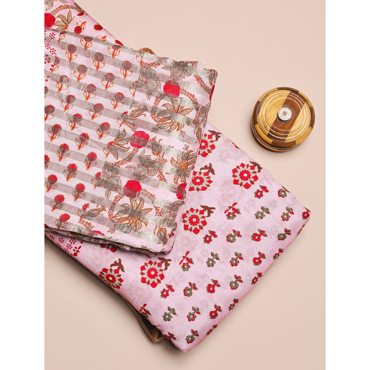 PURE MUL CHANDERI LUREX & PRINTED FABRICS