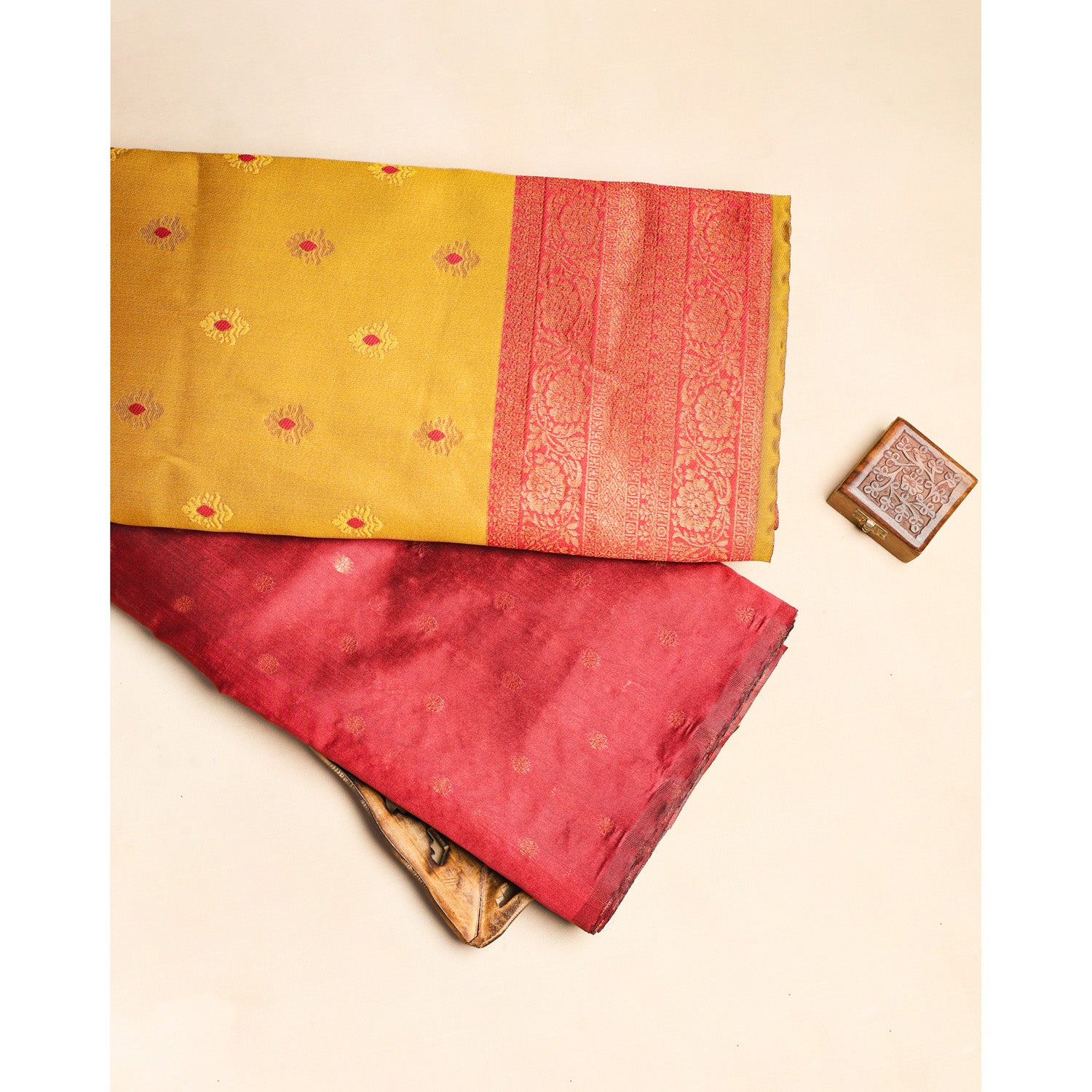 SEMI SILK ZARI WOVEN FABRICS