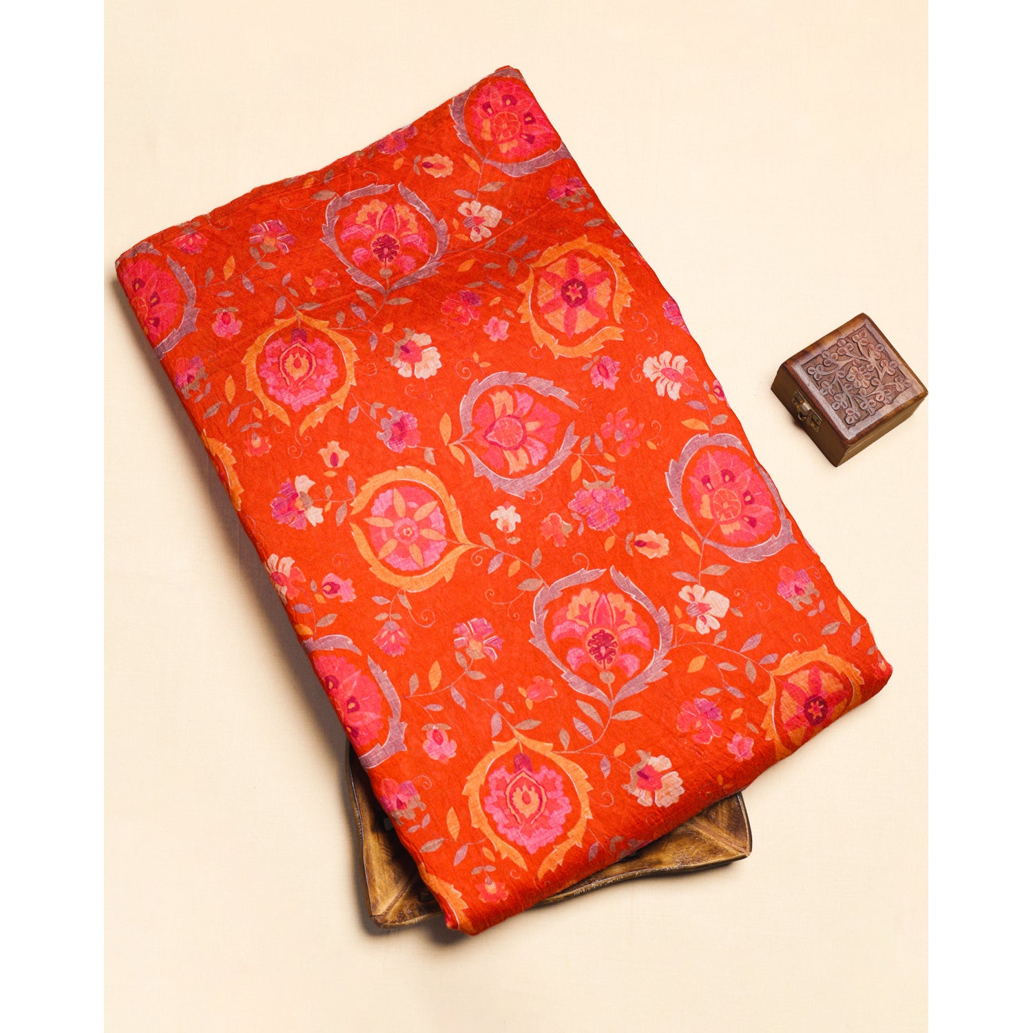 MOGRA CHANDERI PRINTED FABRIC