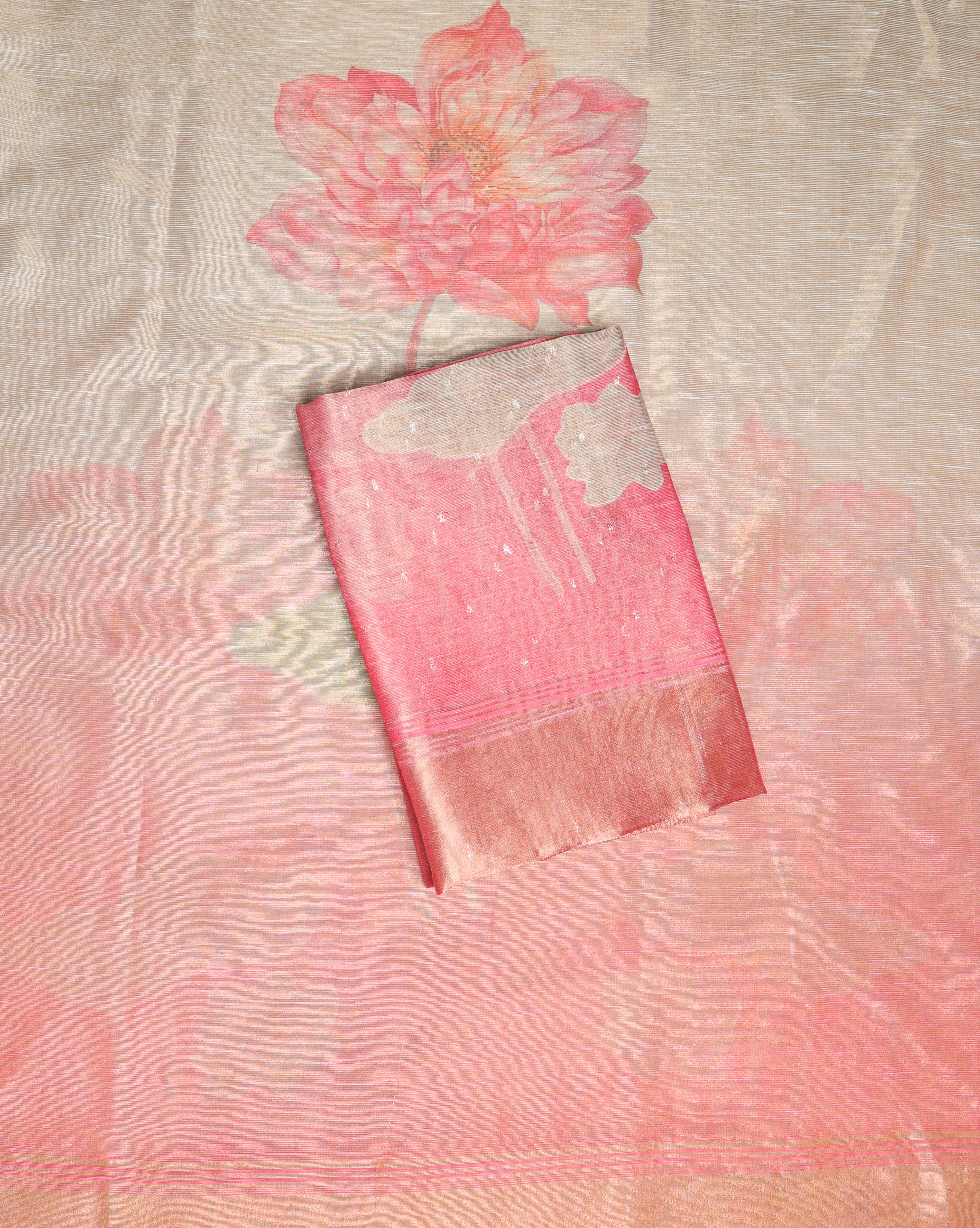 TEHZEEB - TISSUE SILK PRINTED 2 PIECE SET