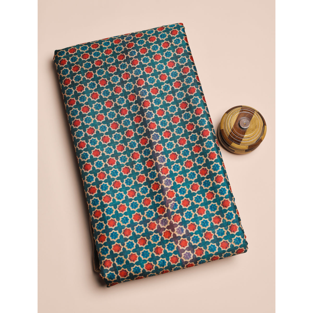 SEMI TUSSAR PRINTED FABRIC