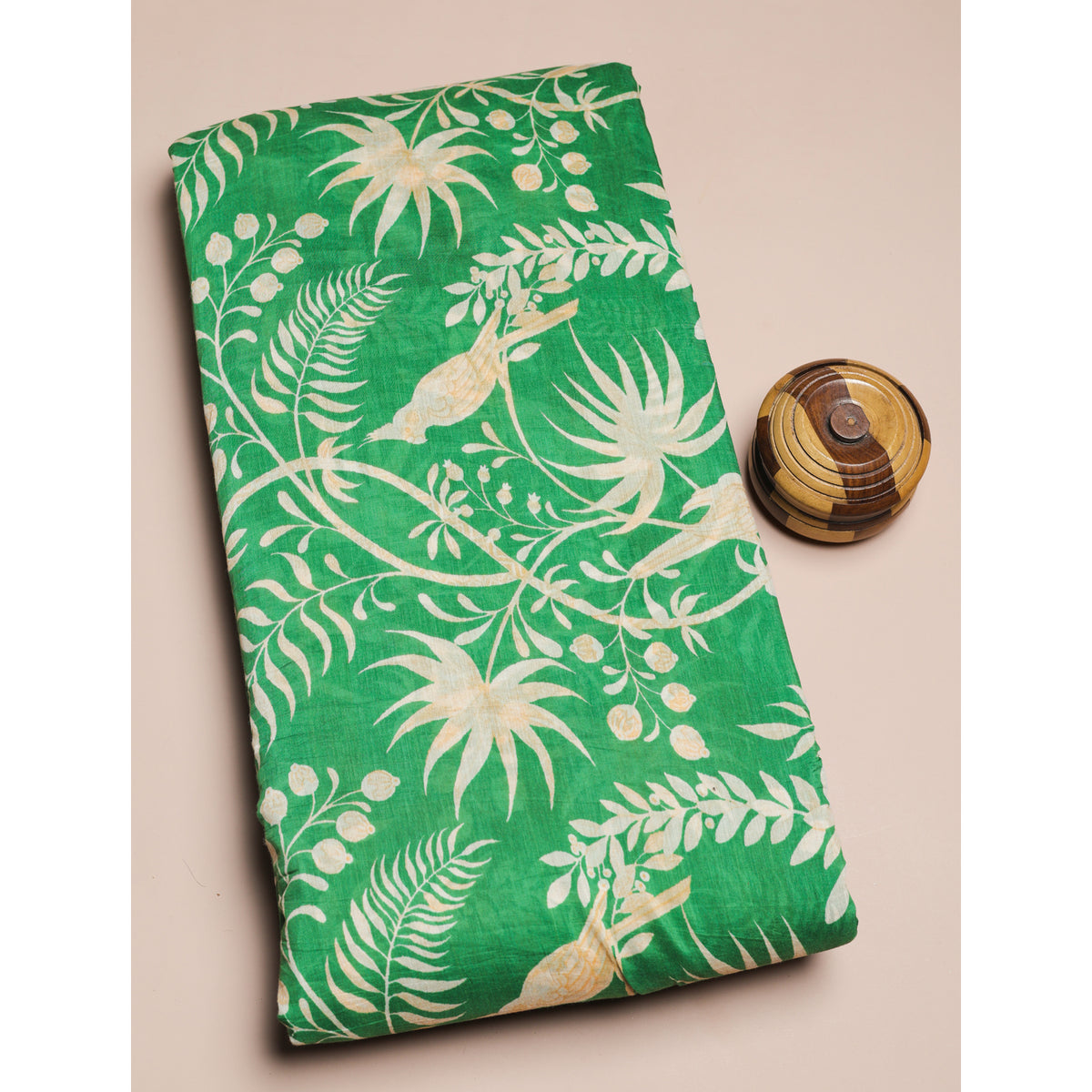 MUL CHANDERI PRINTED FABRIC