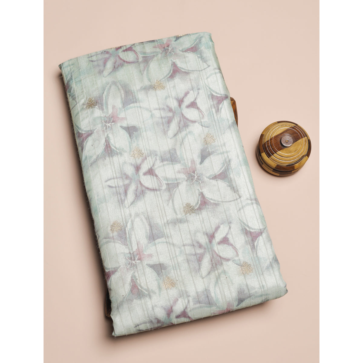 SEMI TUSSAR PRINTED FABRIC