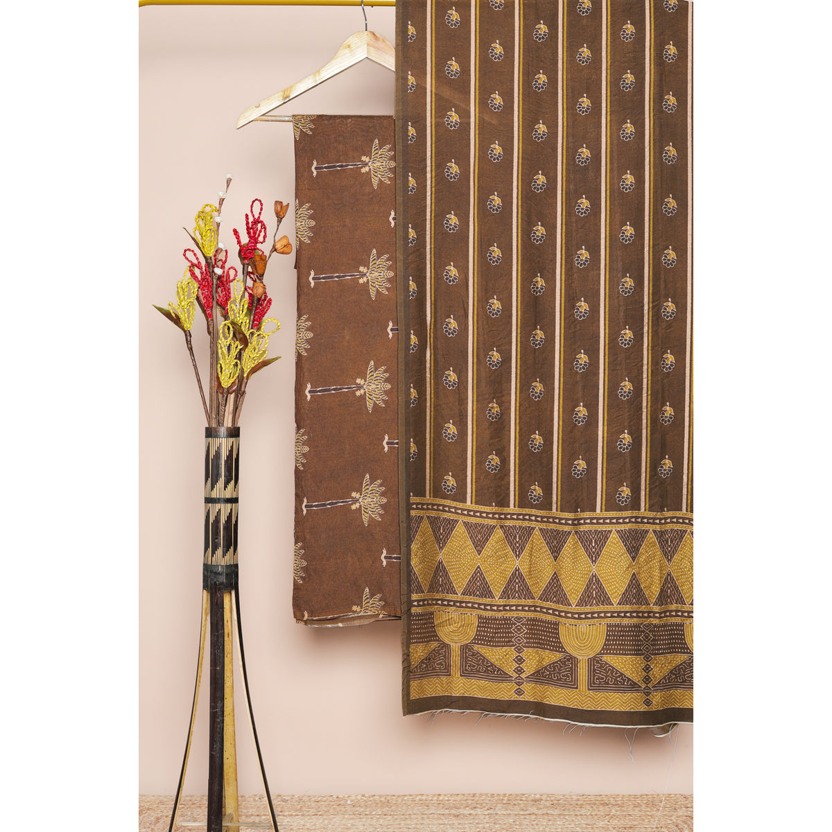 MOGRA CHANDERI 2 PIECE SET