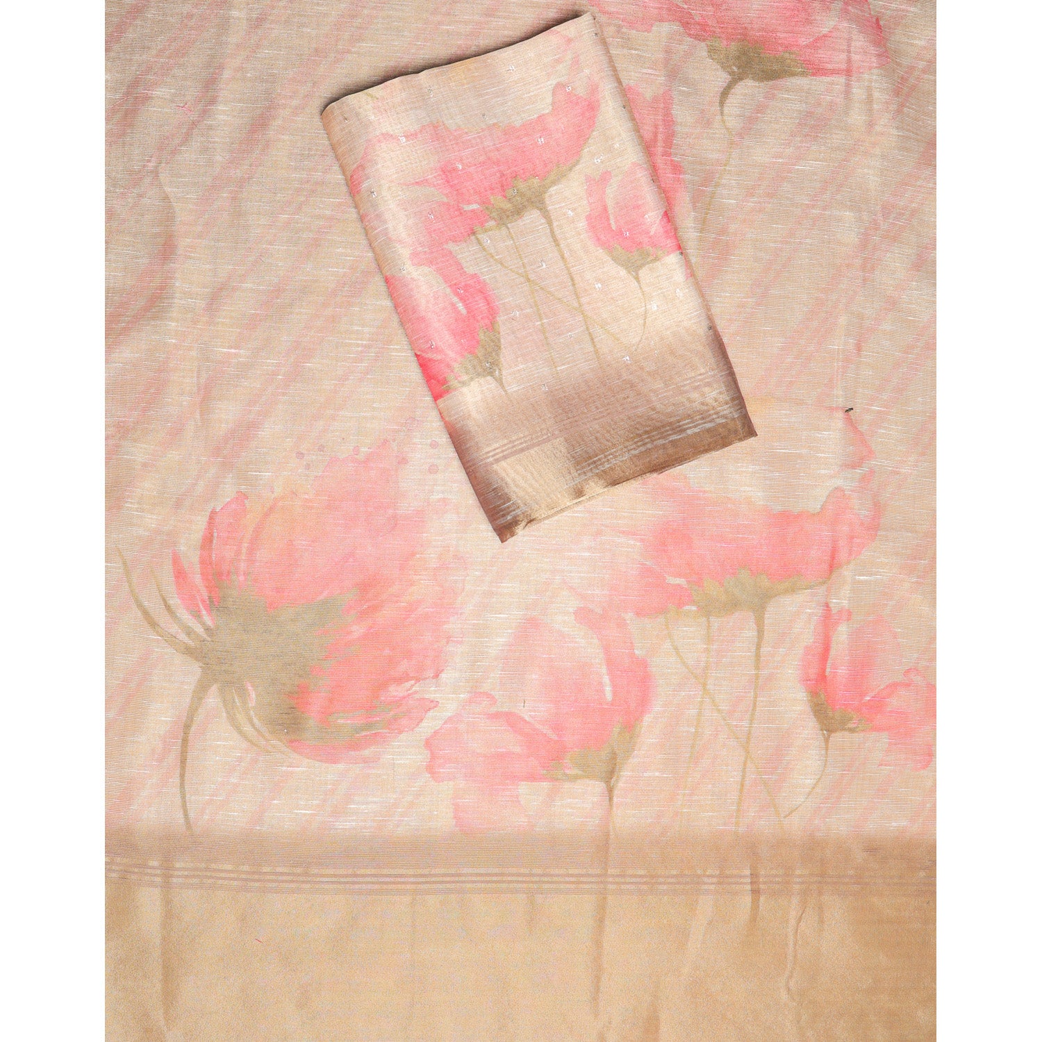 TEHZEEB - TISSUE SILK PRINTED 2 PIECE SET