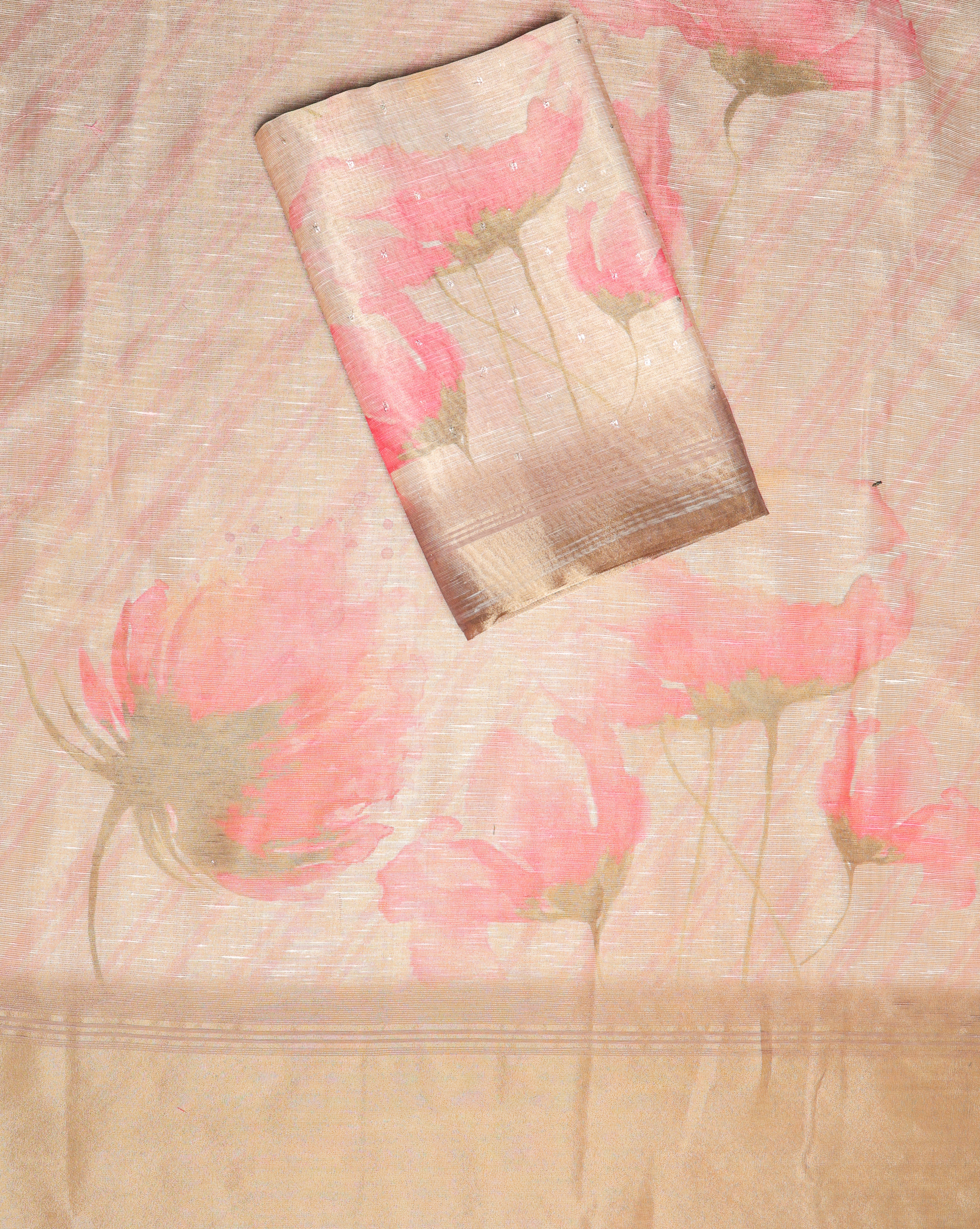 TEHZEEB - TISSUE SILK PRINTED 2 PIECE SET