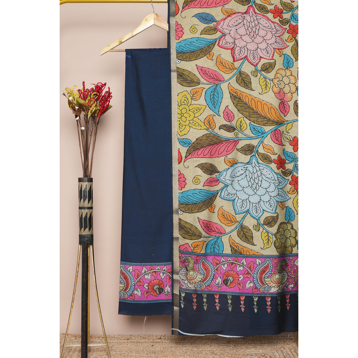 MAHESHWARI SILK PRINTED 2 PIECE SET