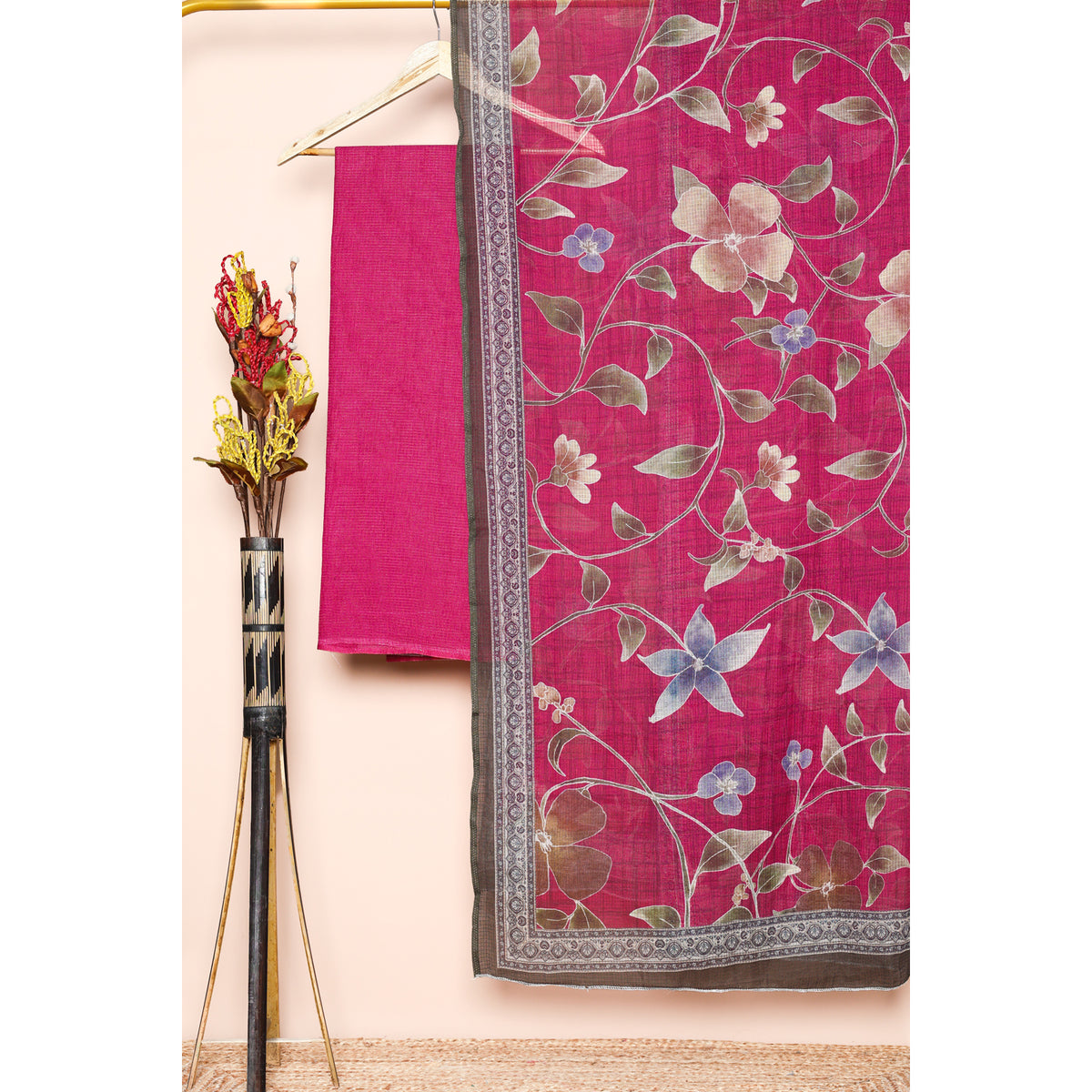 COTTON KOTA KALAMKARI PRINTED 2 PIECE SET