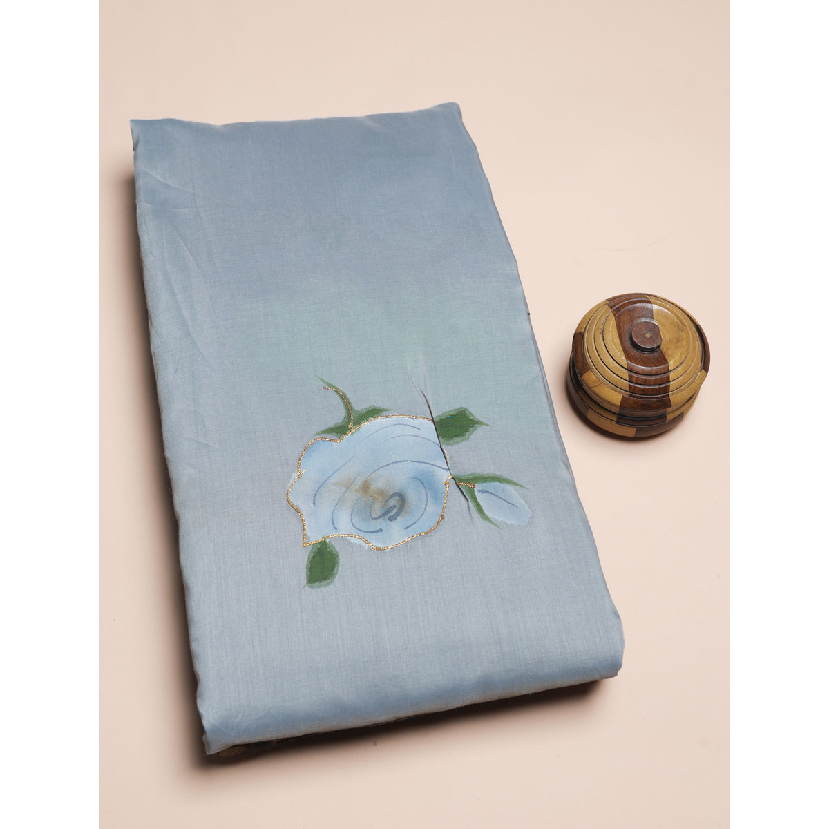 SEMI SILK BRUSH PAINTED FABRIC