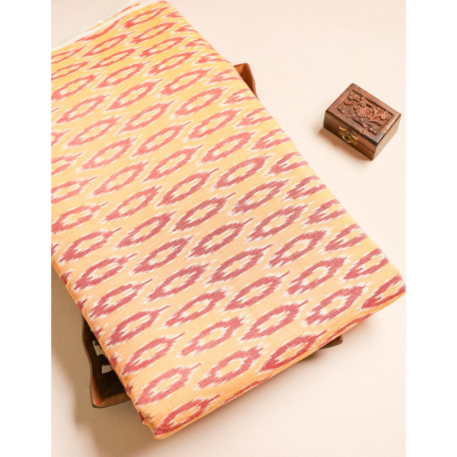 Mercerised Cotton Ikat Fabric