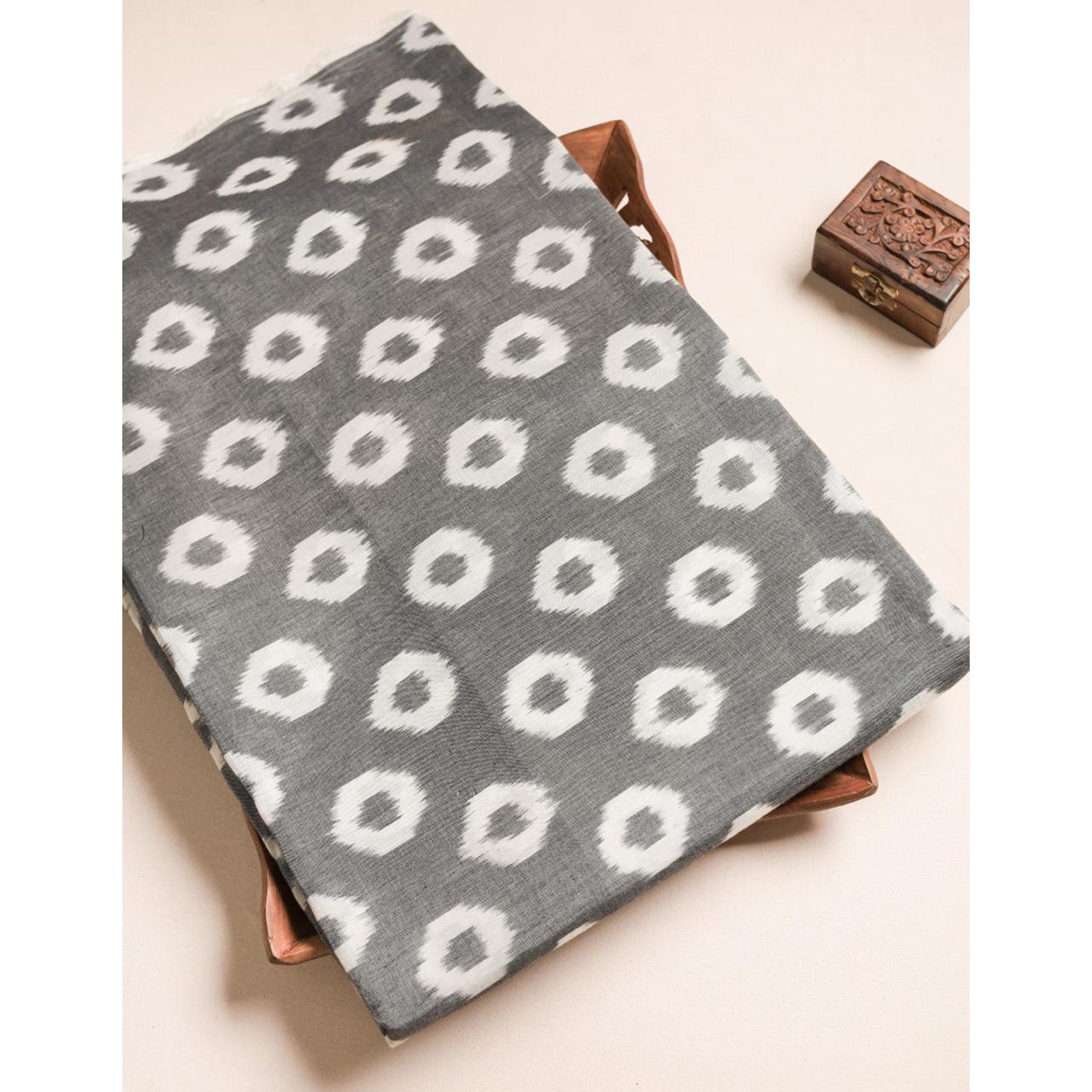 Mercerised Cotton Ikat Fabric