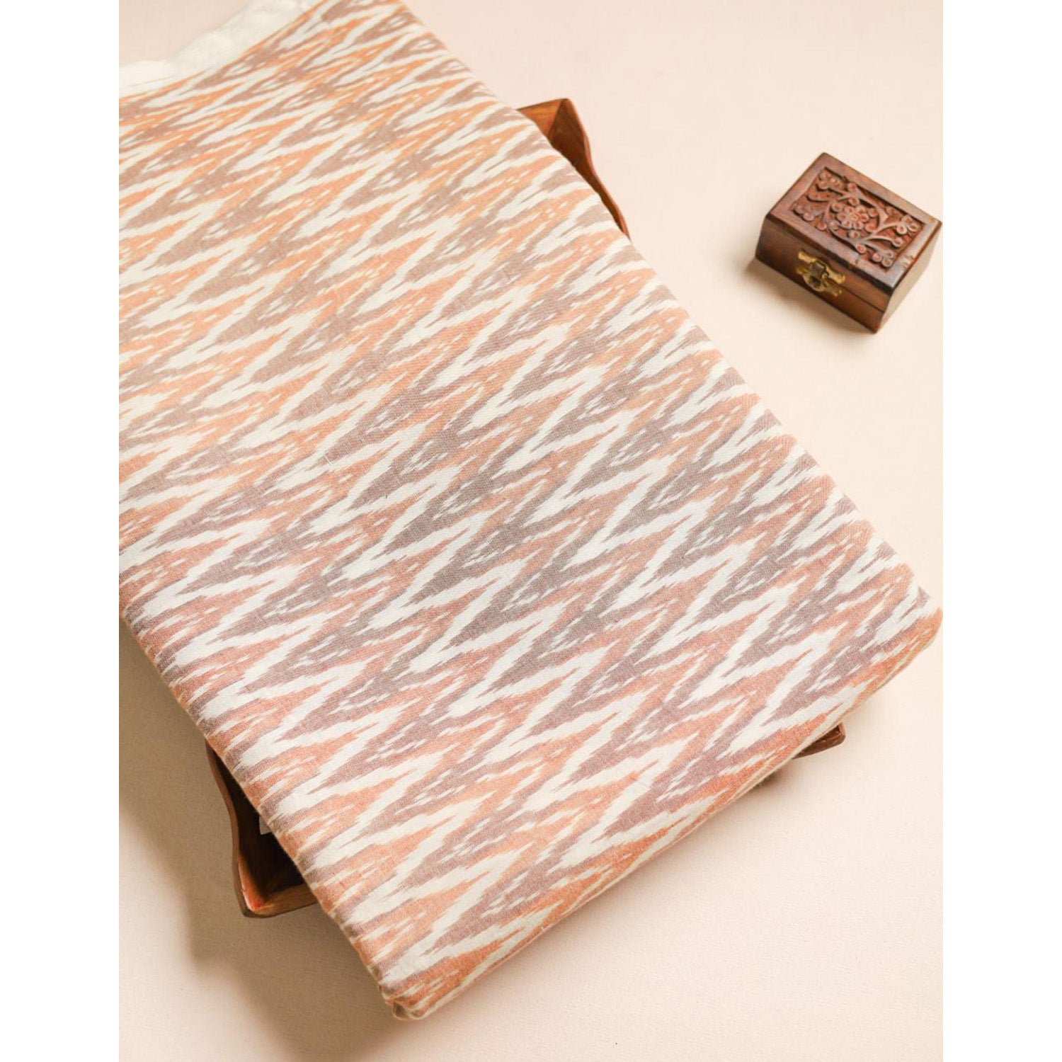 Mercerised Cotton Ikat Fabric