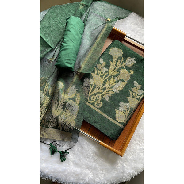 CHANDERI SUIT SET