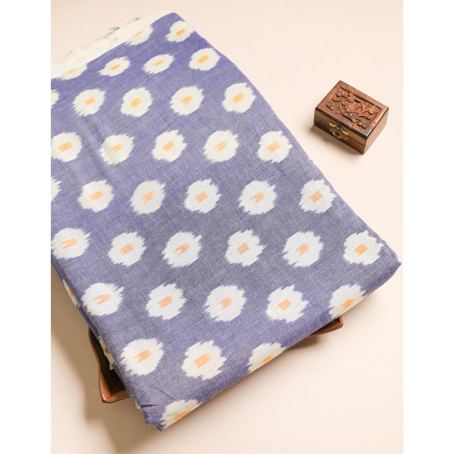 Mercerised Cotton Ikat Fabric