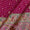 Soft Silk Feel Rani Pink Colour Bandhani Print with Jacquard Butti and Brocade Daman Border 48 Inches Width Fabric