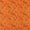 Cotton Satin Feel Fanta Orange Colour Quirky Print Polyester Fabric freeshipping - SourceItRight
